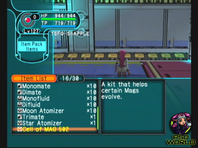 PSO-World.com - Items - Cell of Mag 502
