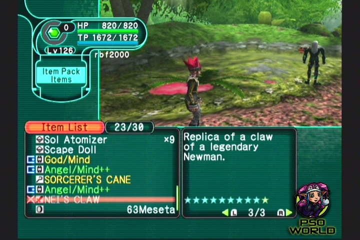 pso world com items nei 39 s claw photon drop atp chart